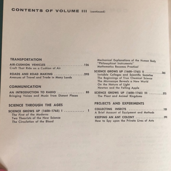 3/$24 VTG 1964 Grolier Book of Popular Science Vol. 3 Hardcover Encyclopedia GUC - Picture 16 of 16